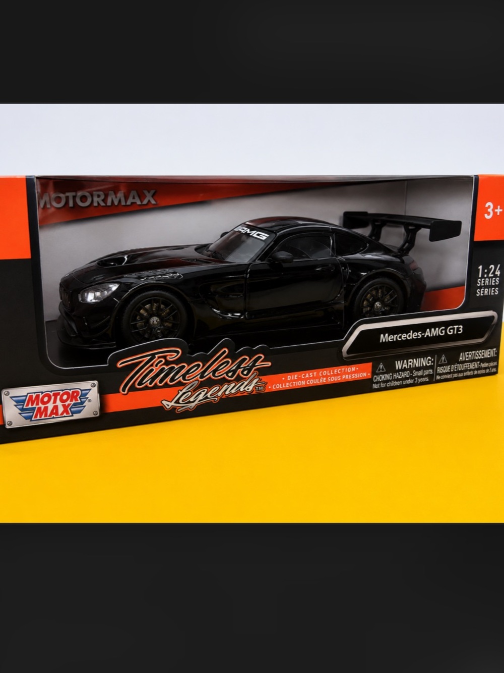 2023 Mercedes AMG GT3 1/24 Scale Diecast Model by Motormax - BLACK